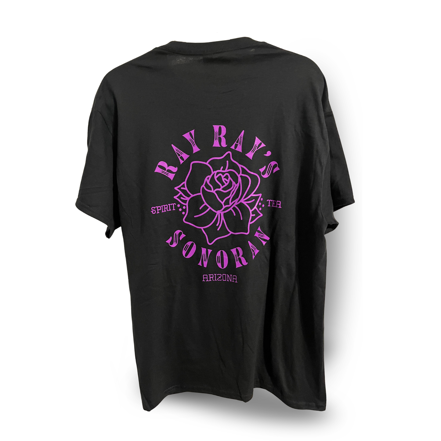Ray Ray's Short Sleeve T-Shirt - Black with Purple Ink