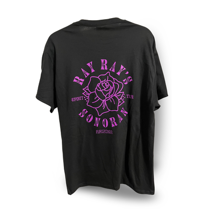 Ray Ray's Short Sleeve T-Shirt - Black with Purple Ink